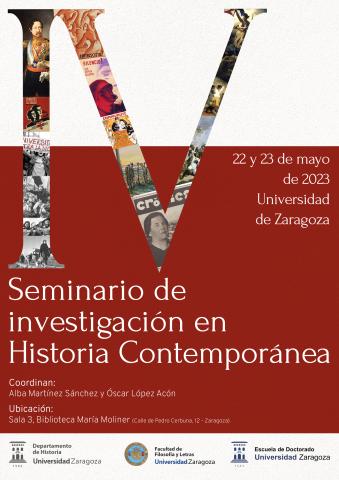 Cartel Seminario Investigación en Historia Contemporánea
