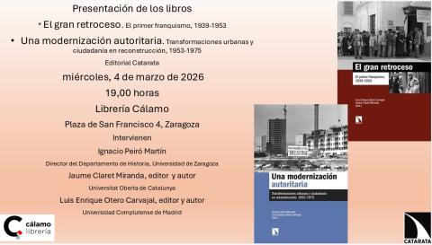 Presentación de los libros El gran retroceso y Una modernización autoritaria